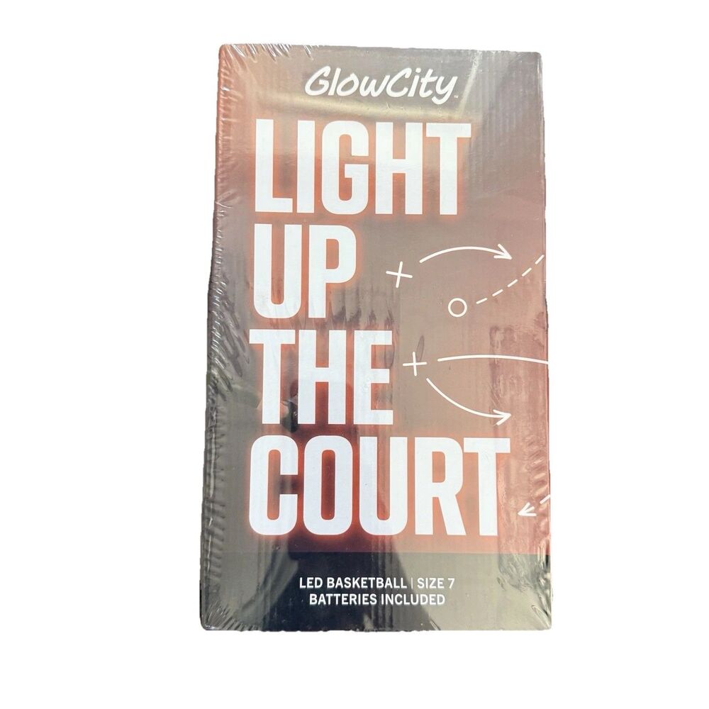 GlowCity Light Up The Court  Glow In The Dark Boy Teen LED Basketball Sz 7